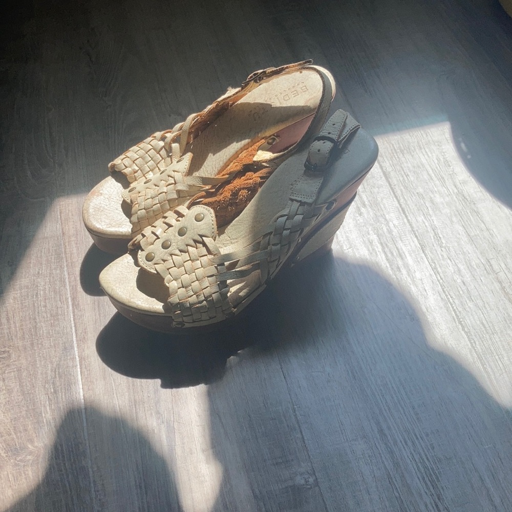 Bed Stu cobbler wedge heel